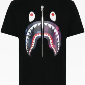 Noxx Чоловіча футболка з принтом Bape A Bathnig Ape, Чорний Noxx Чоловіча футболка з принтом Bape A Bathnig Ape, Чорний