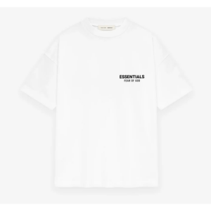 Noxx Чоловіча футболка з принтом Fear of God Essentials, Білий Noxx Чоловіча футболка з принтом Fear of God Essentials, Білий