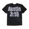 Noxx Чоловіча футболка з принтом Hellstar Wrestlemania Austin 3:16 T-Shirt (Black), Чорний Noxx Чоловіча футболка з принтом Hellstar Wrestlemania Austin 3:16 T-Shirt (Black), Чорний