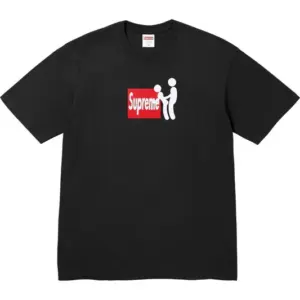 Noxx Чоловіча футболка з принтом Supreme Stick, Чорний Noxx Чоловіча футболка з принтом Supreme Stick, Чорний