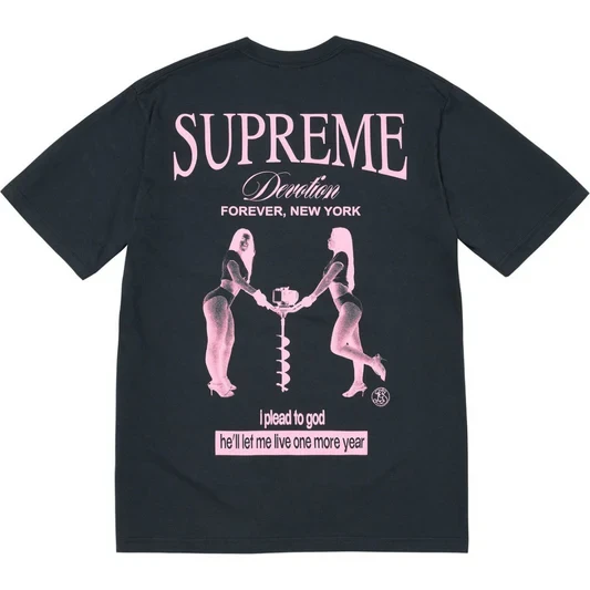 Noxx Чоловіча футболка з принтом Supreme Devotion, Чорний