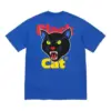 Noxx Чоловіча футболка з принтом Supreme Black Cat, Синій