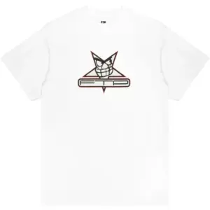 Noxx Чоловіча футболка з принтом FTP Boris Star, Білий Noxx Чоловіча футболка з принтом FTP Boris Star, Білий