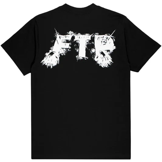 Noxx Чоловіча футболка з принтом FTP Grave Logo, Чорний