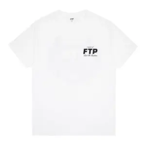 Noxx Чоловіча футболка з принтом FTP 15 Year Anniversary, Білий Noxx Чоловіча футболка з принтом FTP 15 Year Anniversary, Білий