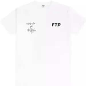 Noxx Чоловіча футболка з принтом FTP 10 Year Anniversary, Білий Noxx Чоловіча футболка з принтом FTP 10 Year Anniversary, Білий