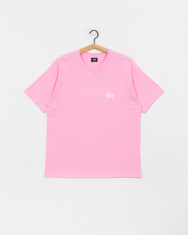 Noxx Чоловіча футболка з принтом Stussy, Рожевий Noxx Чоловіча футболка з принтом Stussy, Рожевий