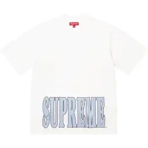 Noxx Чоловіча футболка з принтом Supreme Cracked Stretch, Білий