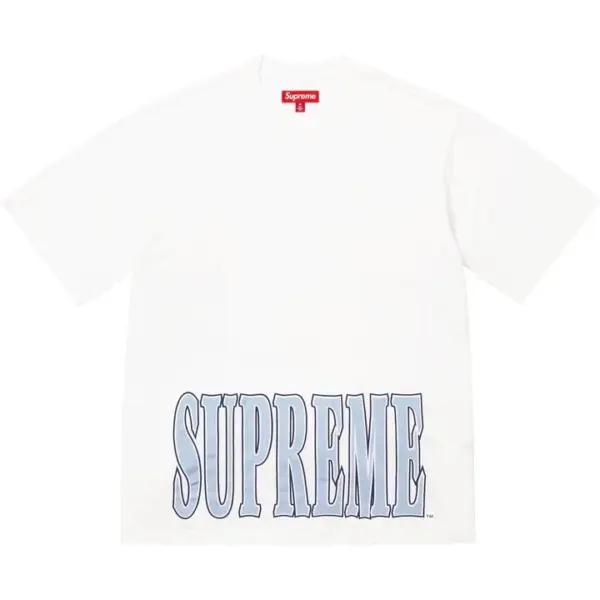 Noxx Чоловіча футболка з принтом Supreme Cracked Stretch, Білий