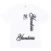 Noxx Чоловіча футболка з принтом Supreme MLB Teams NY, Білий