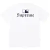 Noxx Чоловіча футболка з принтом Supreme MLB Teams NY, Білий