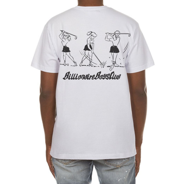 Noxx Чоловіча футболка з принтом Billionaire Boys Club , Білий Noxx Чоловіча футболка з принтом Billionaire Boys Club , Білий