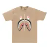 Noxx Чоловіча футболка з принтом A Bathing Ape Shark , Бежевий