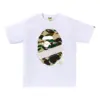 Noxx Чоловіча футболка з принтом A Bathing Ape 1st Camo Kanji, Білий Noxx Чоловіча футболка з принтом A Bathing Ape 1st Camo Kanji, Білий