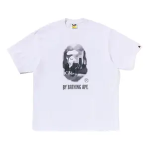 Noxx Чоловіча футболка з принтом A Bathing Ape Painting by Bathing Ape, Білий Noxx Чоловіча футболка з принтом A Bathing Ape Painting by Bathing Ape, Білий