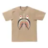 Noxx Чоловіча футболка з принтом A Bathing Ape Shark , Бежевий