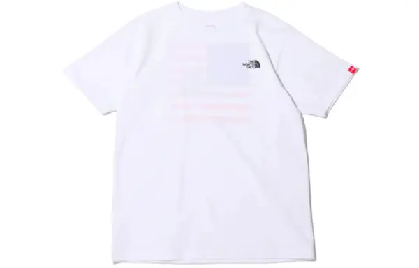Noxx Чоловіча футболка з принтом THE NORTH FACE National Flag, Білий