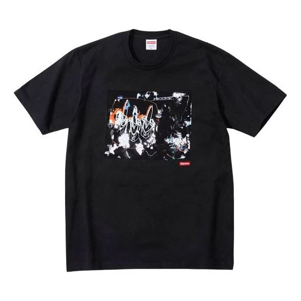Noxx Чоловіча футболка з принтом Supreme/Futura 2000 , Чорний Noxx Чоловіча футболка з принтом Supreme/Futura 2000 , Чорний