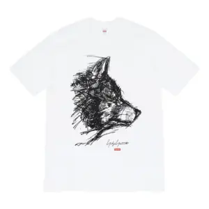 Noxx Чоловіча футболка з принтом Supreme-FW20 Week 4 x Yohji Yamamoto, Білий Noxx Чоловіча футболка з принтом Supreme-FW20 Week 4 x Yohji Yamamoto, Білий