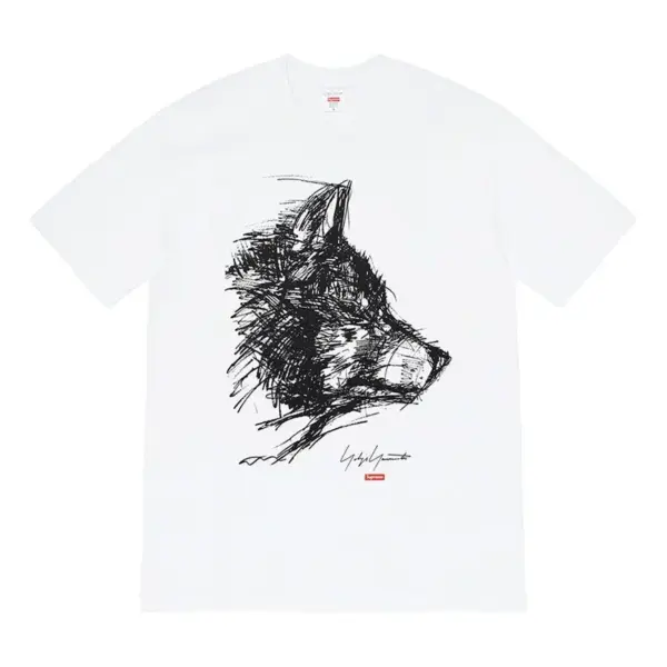 Noxx Чоловіча футболка з принтом Supreme-FW20 Week 4 x Yohji Yamamoto, Білий Noxx Чоловіча футболка з принтом Supreme-FW20 Week 4 x Yohji Yamamoto, Білий