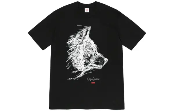 Noxx Чоловіча футболка з принтом Supreme-FW20 Week 4 x Yohji Yamamoto, Чорний Noxx Чоловіча футболка з принтом Supreme-FW20 Week 4 x Yohji Yamamoto, Чорний
