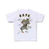 Noxx Чоловіча футболка з принтом A Bathing Ape Souvenir Graphic, Білий Noxx Чоловіча футболка з принтом A Bathing Ape Souvenir Graphic, Білий