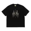 Noxx Чоловіча футболка з принтом A Bathing Ape Mad Shark Photo Print Relaxe, Чорний Noxx Чоловіча футболка з принтом A Bathing Ape Mad Shark Photo Print Relaxe, Чорний
