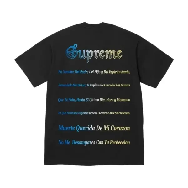 Noxx Чоловіча футболка з принтом Supreme SS26 Grim Reaper, Чорний Noxx Чоловіча футболка з принтом Supreme SS26 Grim Reaper, Чорний