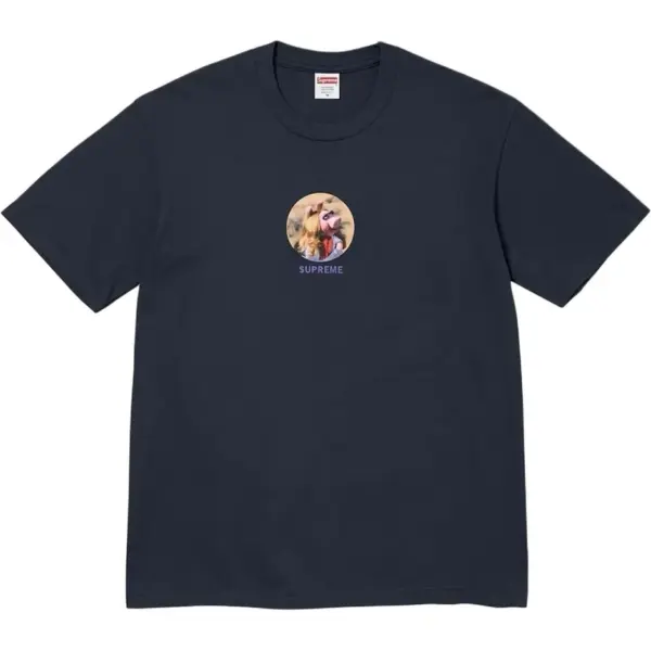 Noxx Чоловіча футболка з принтом Supreme Miss Piggy, Чорний Noxx Чоловіча футболка з принтом Supreme Miss Piggy, Чорний