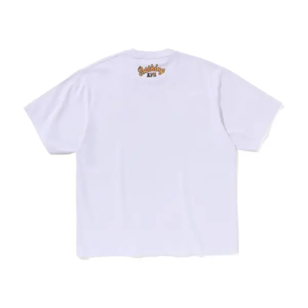 Noxx Чоловіча футболка з принтом A Bathing Ape-Art Mona Lisa, Білий