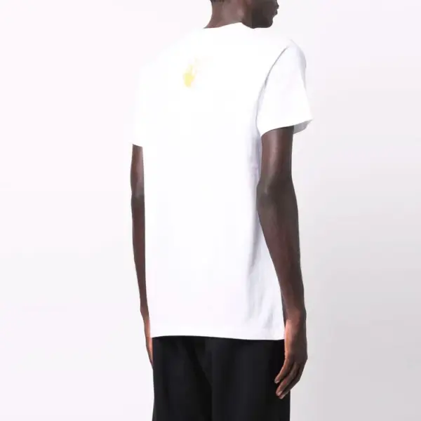 Noxx Чоловіча футболка з принтом Off-White, Білий Noxx Чоловіча футболка з принтом Off-White, Білий