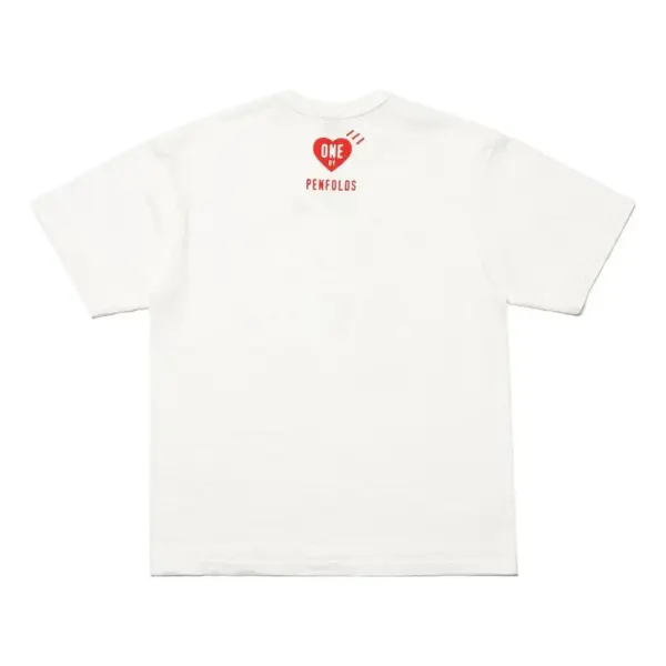 Noxx Чоловіча футболка з принтом HUMAN MADE x One By Penfolds Bear, Білий