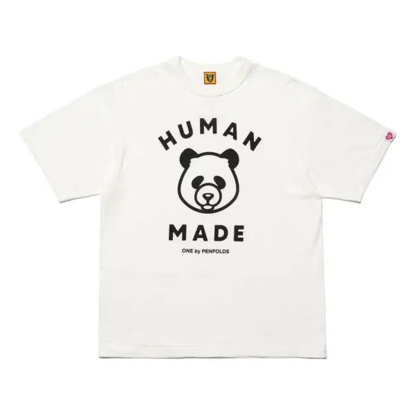 Noxx Чоловіча футболка з принтом HUMAN MADE x One By Penfolds, Білий Noxx Чоловіча футболка з принтом HUMAN MADE x One By Penfolds, Білий