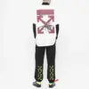 Noxx Чоловіча футболка з принтом Off-White Павук, Білий Noxx Чоловіча футболка з принтом Off-White Павук, Білий