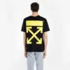 Noxx Чоловіча футболка з принтом Off-White, Чорний Noxx Чоловіча футболка з принтом Off-White, Чорний