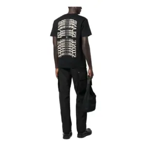 Noxx Чоловіча футболка з принтом STONE ISLAND, Чорний Noxx Чоловіча футболка з принтом STONE ISLAND, Чорний
