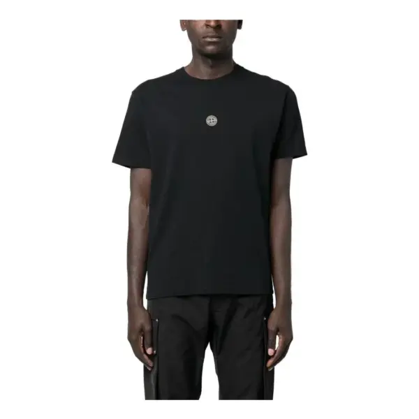Noxx Чоловіча футболка з принтом STONE ISLAND, Чорний Noxx Чоловіча футболка з принтом STONE ISLAND, Чорний