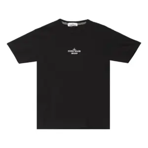 Noxx Чоловіча футболка з принтом STONE ISLAND, Чорний Noxx Чоловіча футболка з принтом STONE ISLAND, Чорний
