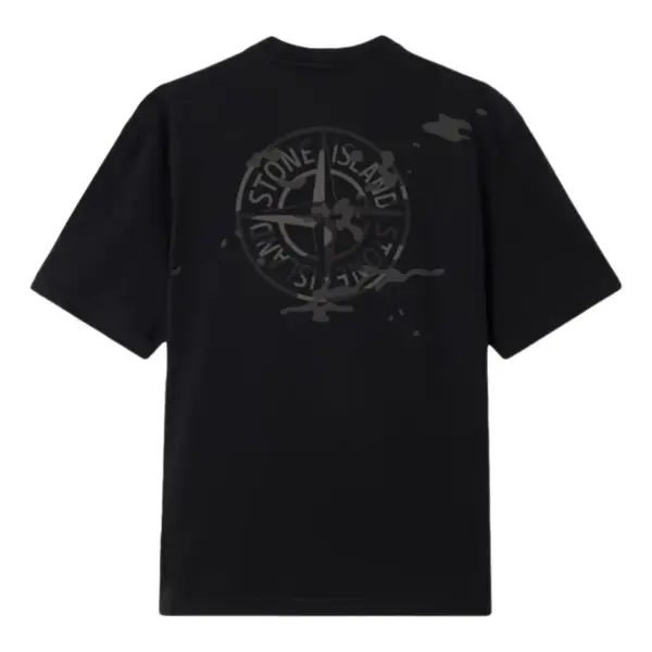 Noxx Чоловіча футболка з принтом STONE ISLAND, Чорний