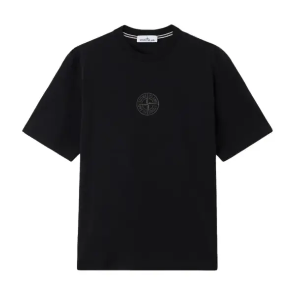 Noxx Чоловіча футболка з принтом STONE ISLAND, Чорний