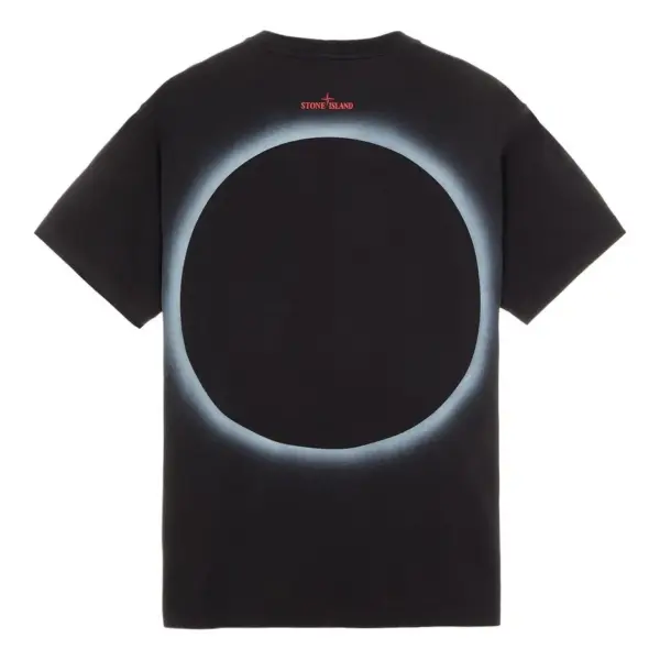 Noxx Чоловіча футболка з принтом STONE ISLAND Eclipse, Чорний Noxx Чоловіча футболка з принтом STONE ISLAND Eclipse, Чорний