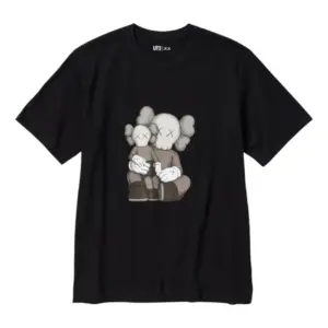 Noxx Чоловіча футболка з принтом UNIQLO x KAWS Tokyo, Чорний Noxx Чоловіча футболка з принтом UNIQLO x KAWS Tokyo, Чорний