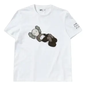 Noxx Чоловіча футболка з принтом UNIQLO x KAWS Tokyo, Білий Noxx Чоловіча футболка з принтом UNIQLO x KAWS Tokyo, Білий