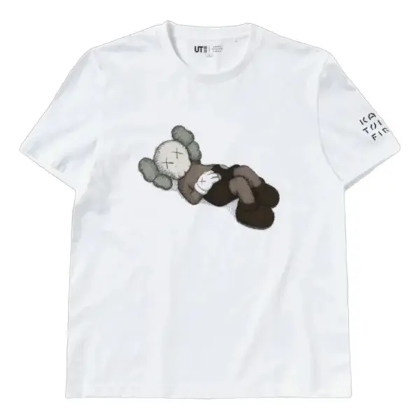 Noxx Чоловіча футболка з принтом UNIQLO x KAWS Tokyo, Білий
