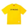 Noxx Чоловіча футболка з принтом Supreme, Жовтий Noxx Чоловіча футболка з принтом Supreme, Жовтий