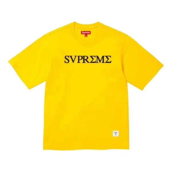 Noxx Чоловіча футболка з принтом Supreme, Жовтий Noxx Чоловіча футболка з принтом Supreme, Жовтий