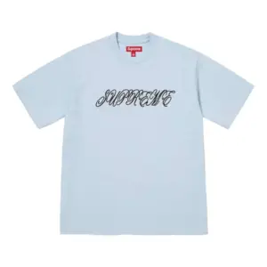 Noxx Чоловіча футболка з принтом Supreme, Ніжно-блакитний Noxx Чоловіча футболка з принтом Supreme, Ніжно-блакитний