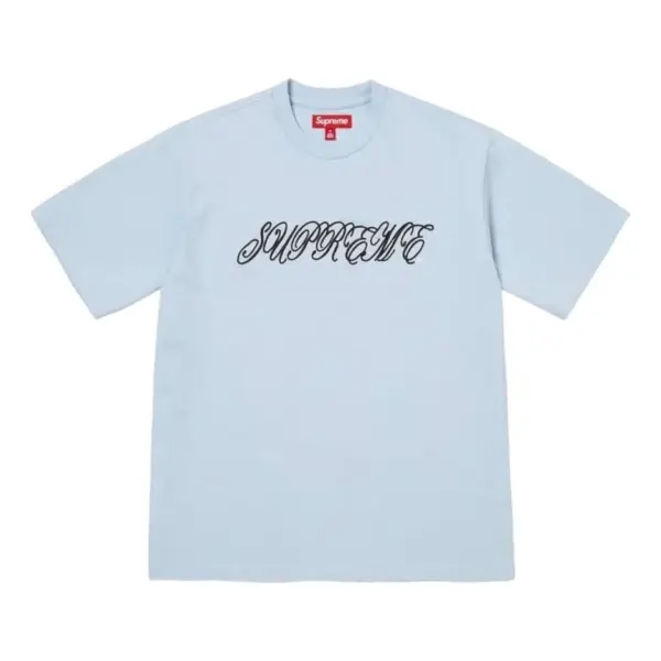 Noxx Чоловіча футболка з принтом Supreme, Ніжно-блакитний Noxx Чоловіча футболка з принтом Supreme, Ніжно-блакитний