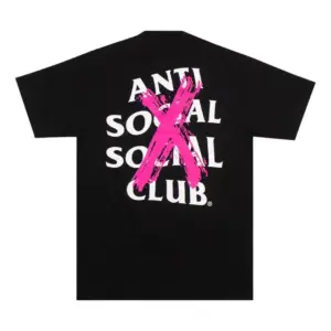 Noxx Чоловіча футболка з принтом ANTI SOCIAL SOCIAL CLUB X, Чорний Noxx Чоловіча футболка з принтом ANTI SOCIAL SOCIAL CLUB X, Чорний