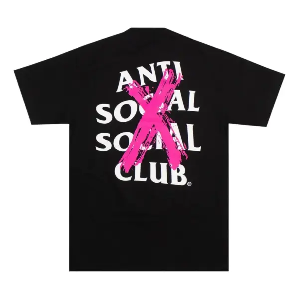 Noxx Чоловіча футболка з принтом ANTI SOCIAL SOCIAL CLUB X, Чорний Noxx Чоловіча футболка з принтом ANTI SOCIAL SOCIAL CLUB X, Чорний